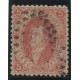 ARGENTINA 1864 GJ 19 RIVADAVIA ESTAMPILLA DE 1ra TIRADA CON MATASELLO PUNTOS DE BUENOS AIRES HERMOSO DENTADO U$ 30